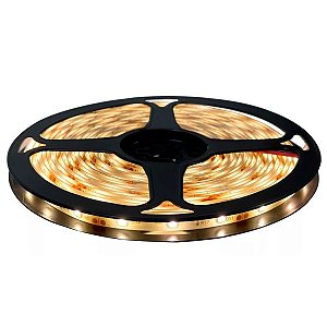 Fita Led Rolo 5m 300 Leds Silicone Cor:branco Quente