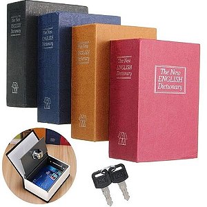 Cofre Livro  Dicionario Ingles Dinheiro Camuflado Pequeno