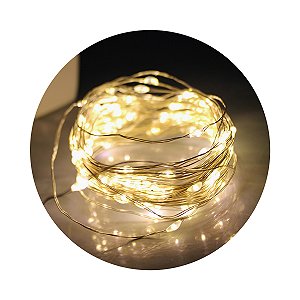 Pisca Pisca Fada De Led - 2 Metros - Branco Quente