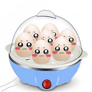 Cozedor Eletrico A Vapor Ovos Egg Cooker Cor:azul