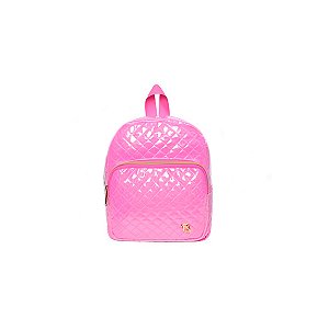 Mochila De Costas Feminina Brilhosa Glitter Passeio Cor:pink
