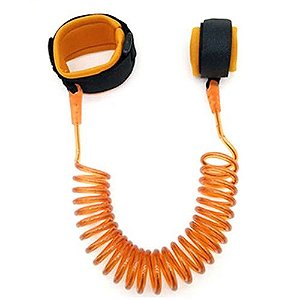 Guia De Segurança Pulseira Anti Perda Criança  Cor:laranja