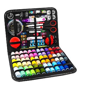 Kit De Costura Completo Linhas Agulhas 229 Peças Costura
