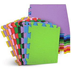 Tatame Eva Evamax 50x50cm 10mm Sortido – Pacote Com 20 Placas