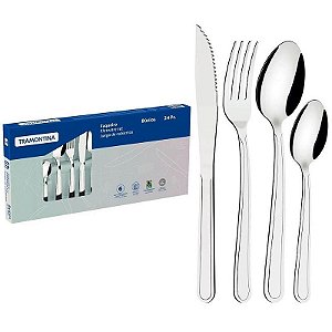 Faqueiro Búzios 24 Peças Inox