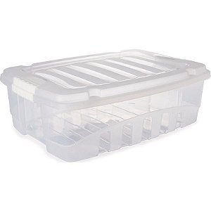 Caixa Plástica Multiuso Gran Box Baixa Incolor 9,3l