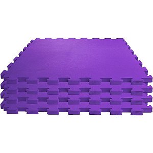 Tatame Eva Evamax 1x1m 10mm Lilás – Pacote Com 4 Placas