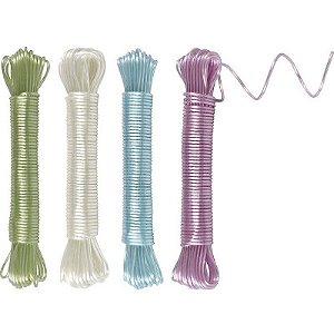 Varal Corda Poliéster/pvc 15m - Cores Sortidas