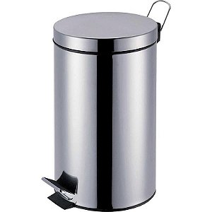 Lixeira ágata Inox Com Pedal 12lts