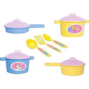 Brincando De Casinha Unika Panelinhas - Jogo De Panelas