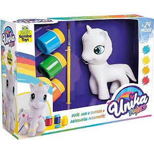 Boneco Unika Unicórnio Pintura Lavável