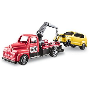 Caminhão Classic Tow Car 34cm Guincho Articulado Com Carro Sortido