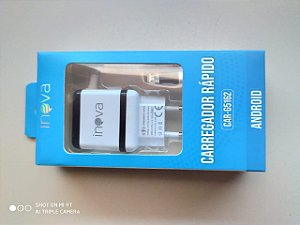 CARREGADOR INTELIGENTE RAPIDO 3.1A - 2 ENTRADAS USB INOVA CAR-G5162