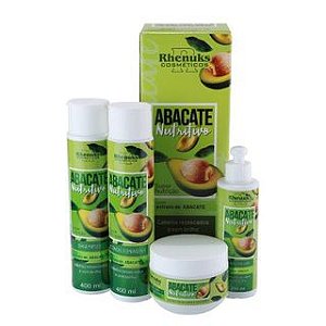 Kit Abacate Nutritivo Profissional Rhenuks 4 Itens