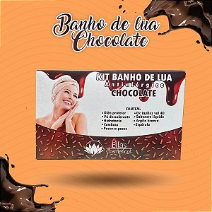 KIT BANHO DE LUA ELLAS CHOCOLATE NA CAIXA
