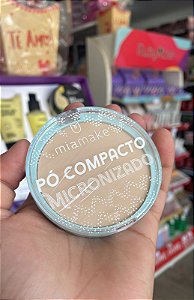 PÓ COMPACTO CLARO MICRONIZADO MIA MAKE - COR 02
