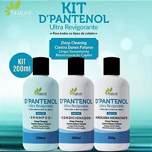 Kit Nature 200ml D Pantenol 3 Itens