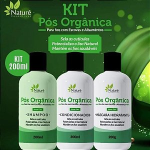 Kit Nature 200ml Pós Orgânica 3 Itens