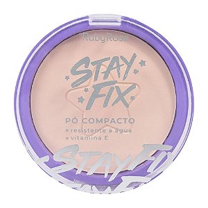 PO FACIAL COMPACTO STAY FIX RUBY ROSE - C10