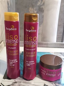 Kit Profissional Begonia 3 itens Liso Intenso