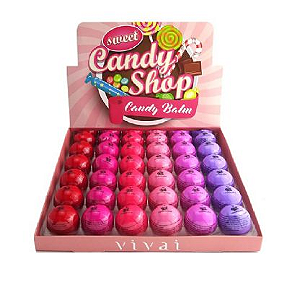 Lip Balm Candy Shop Vivai - Preço Unitario - COR VERMELHO