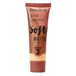 Base Líquida Soft Matte Bege 3 - Ruby Rose