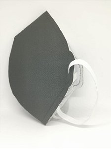 Mascara Proteção Cone Dupla Camada Reutilizavel Lavavel - COR PRETO