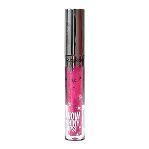 Gloss Labial Wow Shiny Lips Glitter Rosa 66 - Ruby Rose