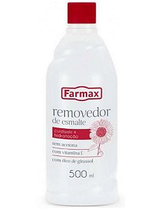 REMOVEDOR DE ESMALTE SEM ACETONA FARMAX 500ML