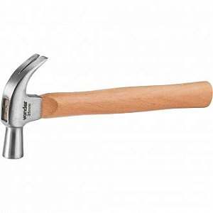 MARTELO UNHA 25MM POLIDO CABO MAD VONDER