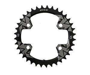 Coroa Ictus BCD 96 Assimétrica 36 T Preta