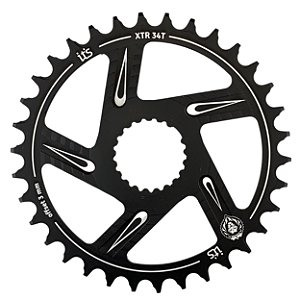 Coroa ictus Direct XTR Offset 3mm 34T -Compatível Shimano