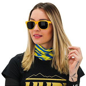 Bandana Hupi - Azul/Amarelo Unico