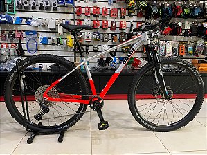 Bicicleta Caloi Elite Alumínio Aro29 V12 Alumínio/Vermelho Tam 17