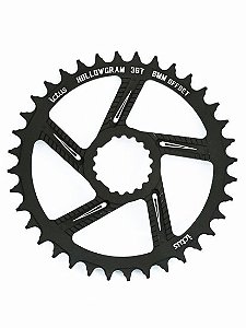 Coroa Ictus  HOLLOWGRAM Offset 6MM 36 T Preta