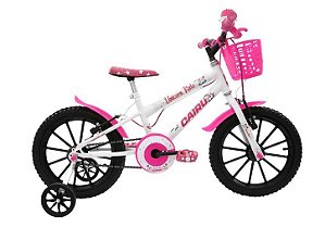 Bicicleta 16 Mtb Roda Abs Fem Unicorn Bco/Pink