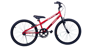 Bicicleta 24 Mtb Reb Flash Boy Vermelho