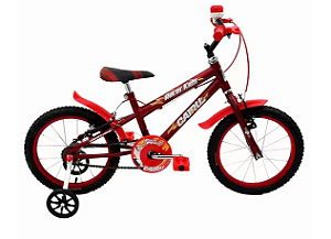 Bicicleta Masculina Aro 16 Racer Kids  Preto/Vermelho