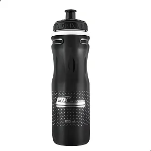 Garrafa Caramanhola Squeeze 600 Ml Isotérmica Corrida Bike Preto