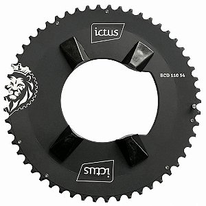 Coroa Ictus indexada aero BCD 110 para 105 7100 54 (4 Furos Assimetrico)