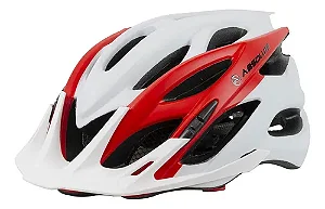 Capacete Absolute Wild Bco/Verm Tam G