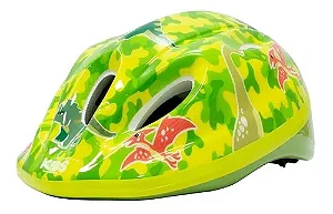 Capacete Infantil Absolute Kids Shake Dino Cor Verde Tam M