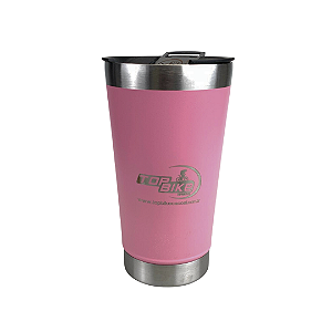 Copo Com Tampa 473 Ml Rosa