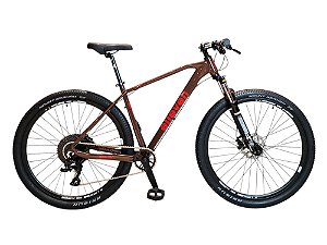 Bicicleta Aro 29 Elleven 12 Velocidades Mtb K7 Hidraulico Vermelho Tam 15