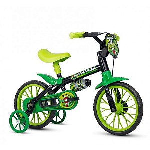 Bicicleta Nathor Infantil Aro 12 Verde/Preto Black12