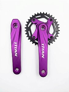 Pedivela Titan 36t Alum Roxo
