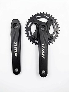 Pedivela Titan 36t Alum Preto