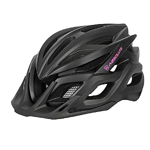 Capacete Feminino Bike Absolute Luna Flash Led Usb Integrado Cor Preto