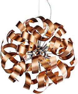 PENDENTE METAL MEDUSA 12XG9 40W 60CM COBRE - QUALITY