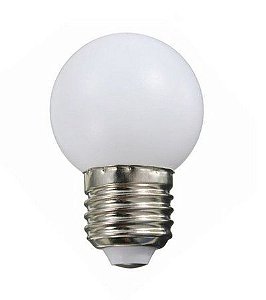 Lâmpada LED Bulbo 3W Bolinha Branco Frio